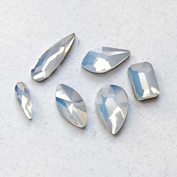 Diamants formes | Blanc opale