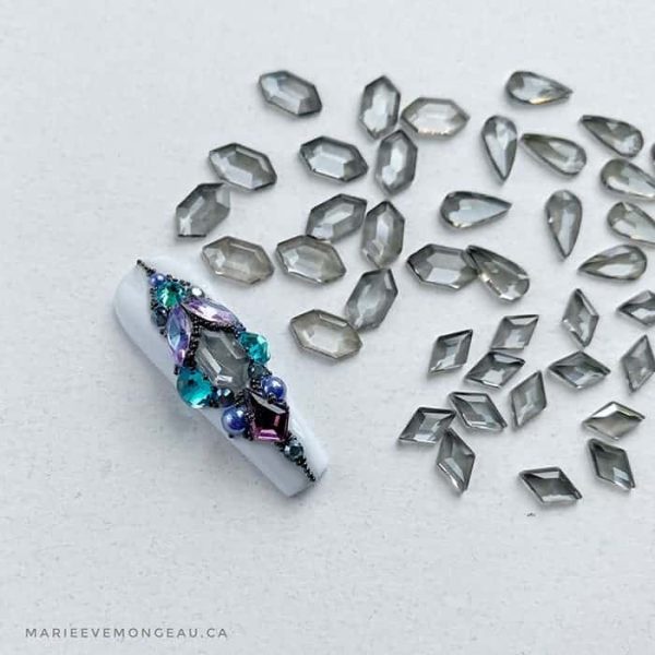 Diamants formes | Gris translucide