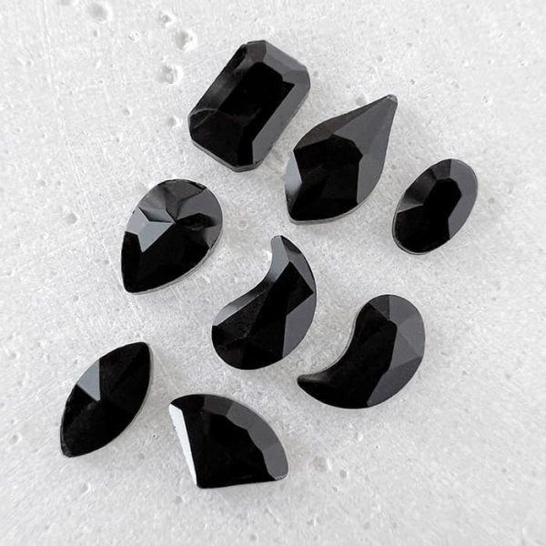 Diamants formes | Satin noir