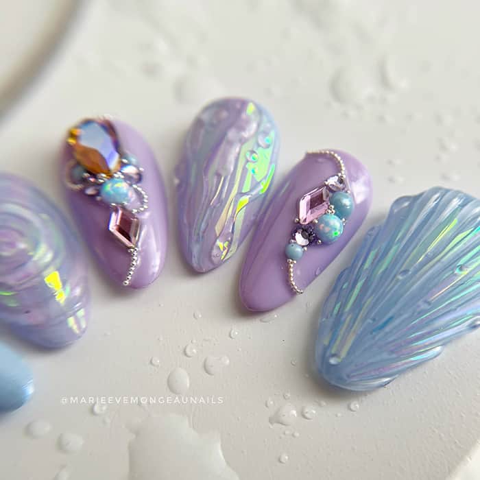 Capsule Nail Art | Coquillage nacré | Français