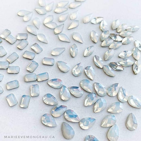 Ensemble complet | Diamants formes | Blanc opale