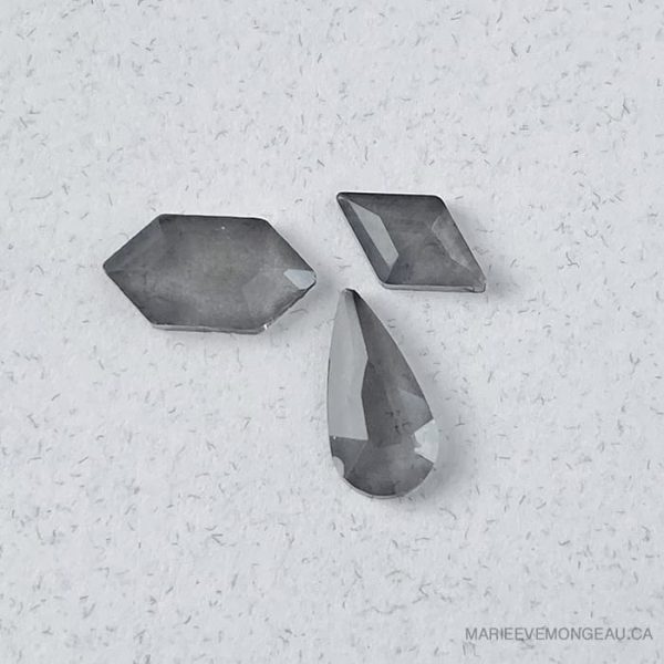 Diamants formes | Gris translucide