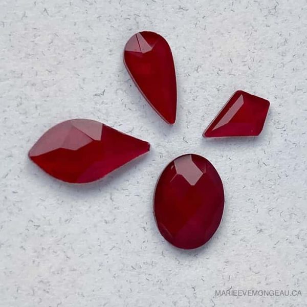 Diamants formes | Rouge vif
