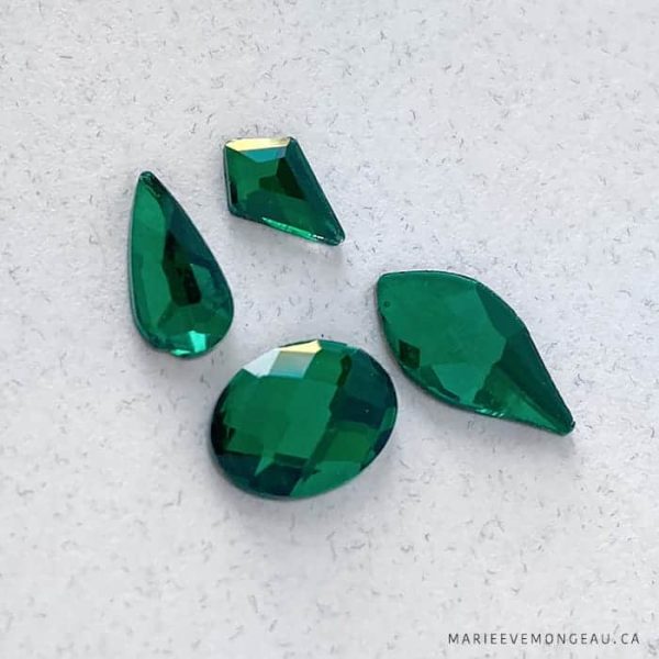Diamants formes | Vert émeraude