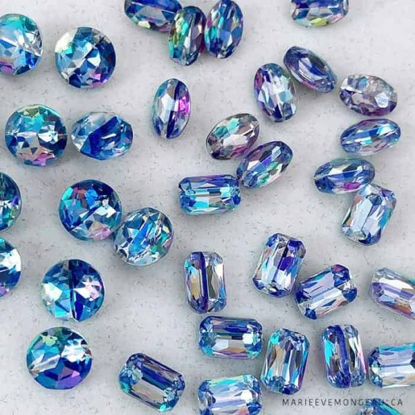 Diamants pointe | Bleu