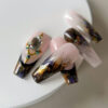 Pierre naturelle Labradorite Nail Art Perfectionnement ongles manucure technique