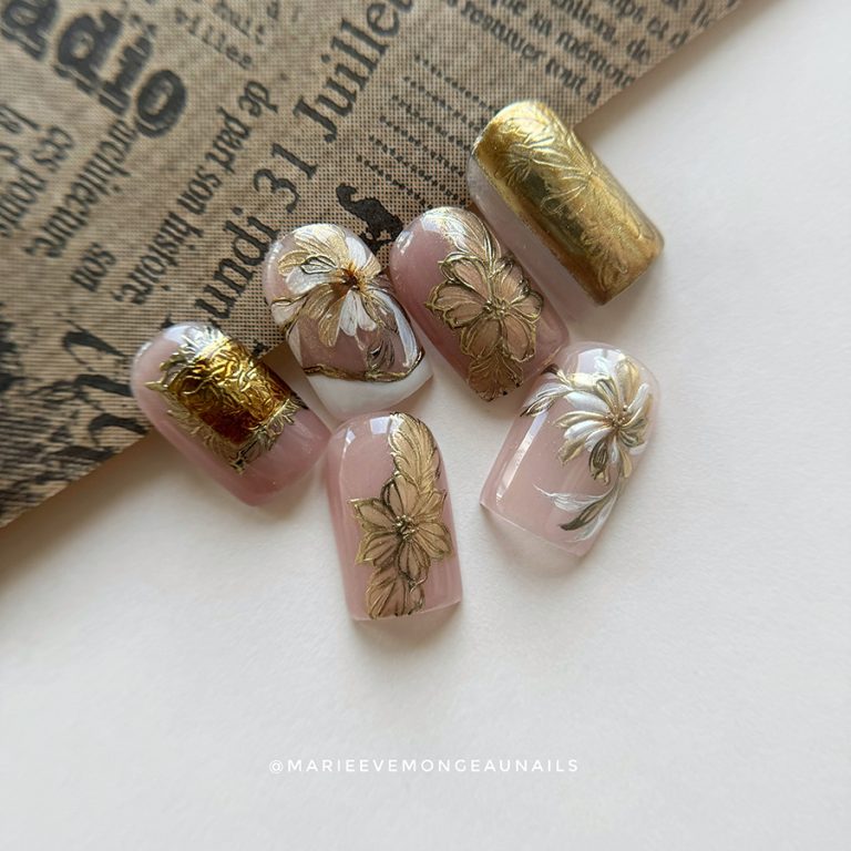 Capsule Nail Art | Floraison noble