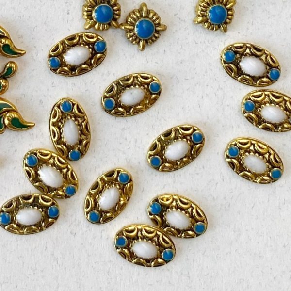 Bijoux vintage | Ovale bleu