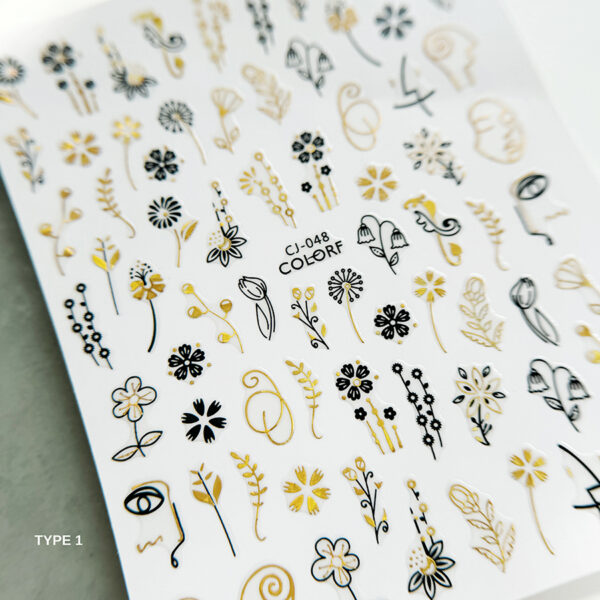 Autocollant | Fleurs minimalistes