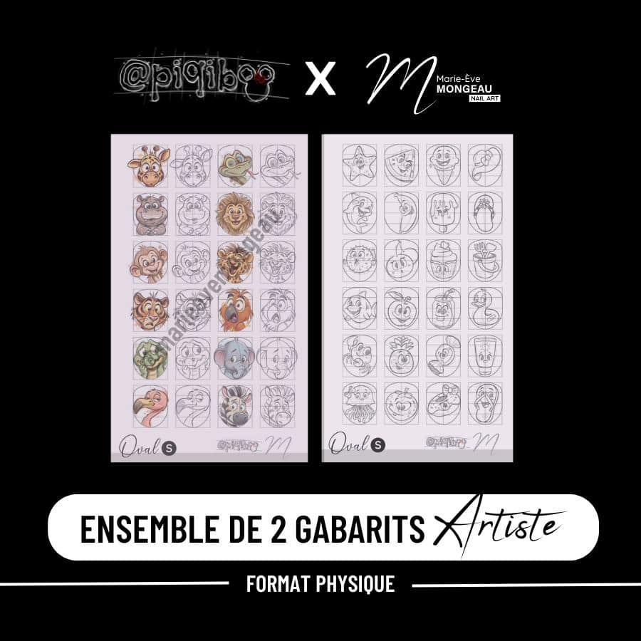Gabarit ARTISTE | Format physique | Piqiboo